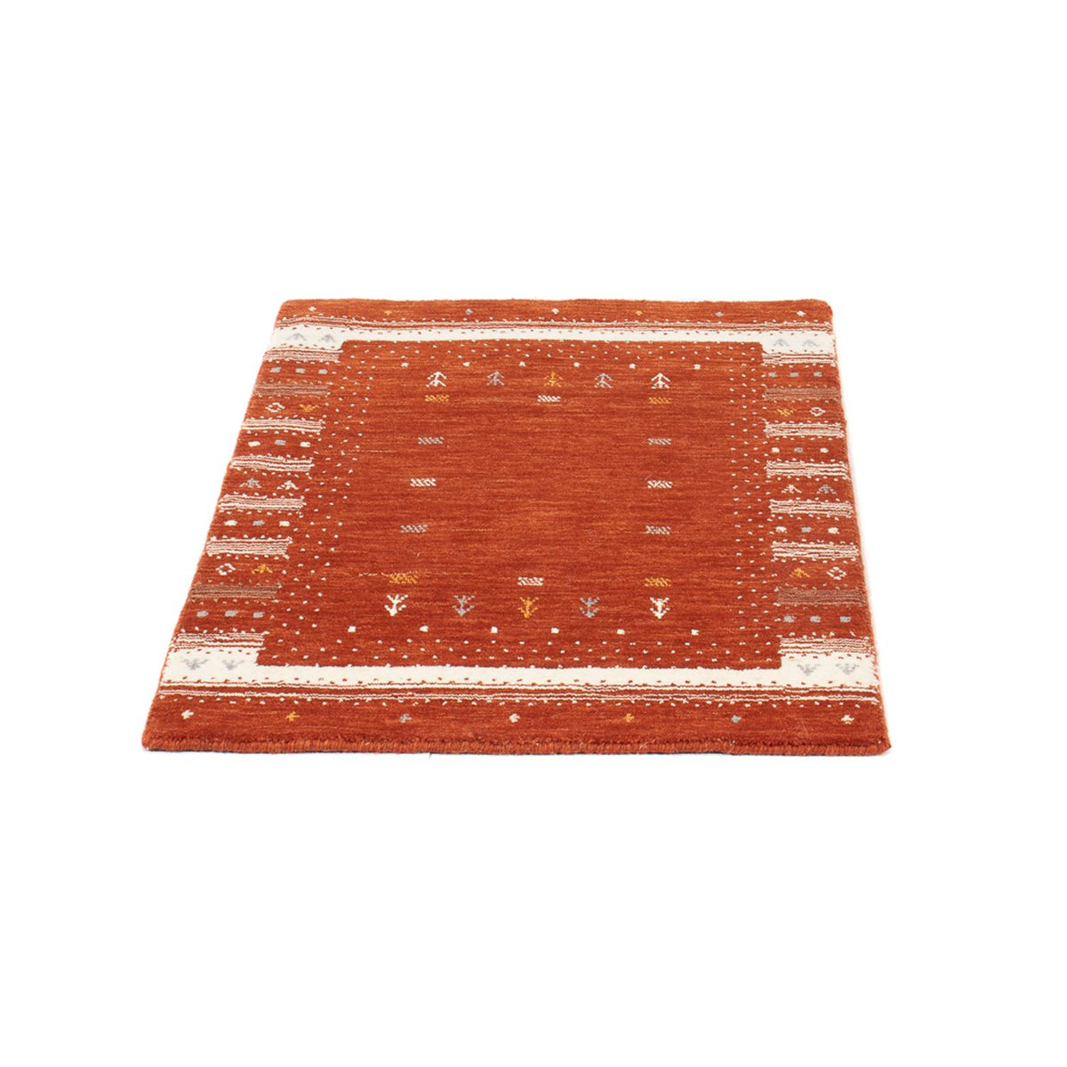Gabbeh Rug - Loribaft Softy - 90 x 60 cm - terracotta