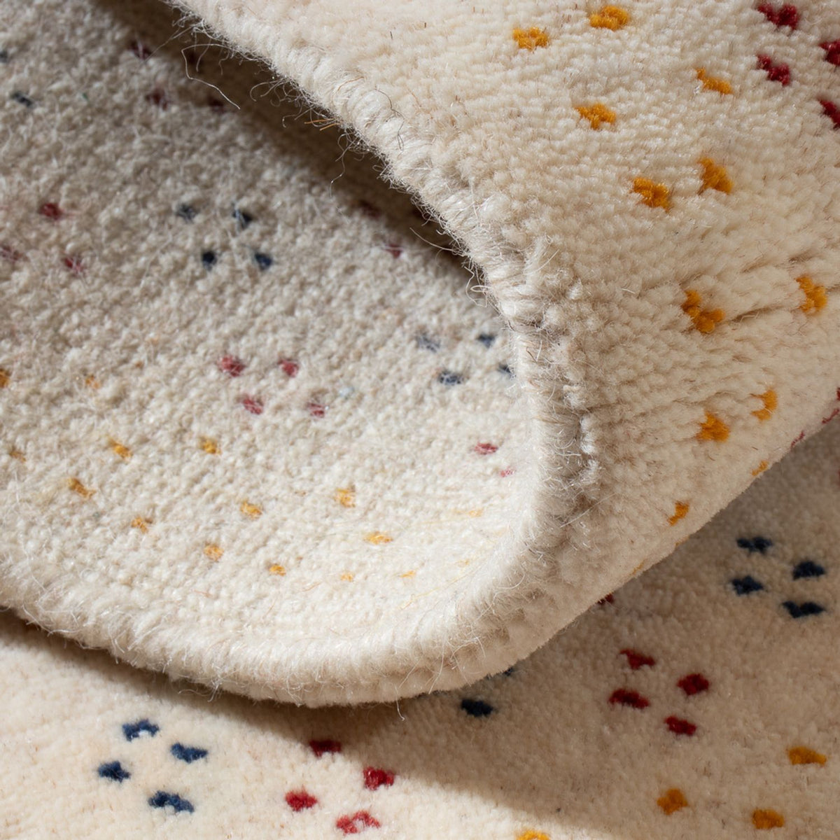 Gabbeh Rug - Loribaft Softy - 90 x 60 cm - beige