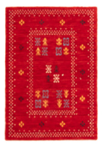 Gabbeh Rug - Loribaft Softy - 90 x 60 cm - red