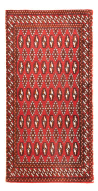 Turkaman Rug - 130 x 60 cm - red