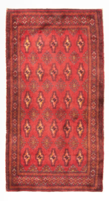 Turkaman Rug - 130 x 60 cm - red