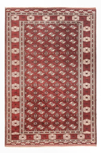 Turkaman Rug - 380 x 260 cm - dark red