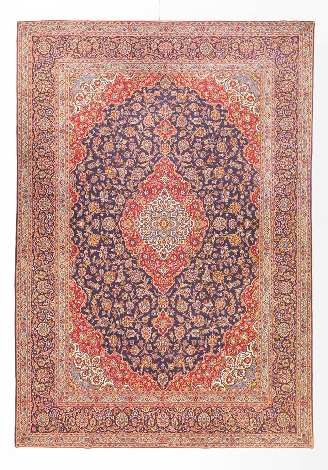 Perser Rug - Keshan - 395 x 300 cm - dark blue