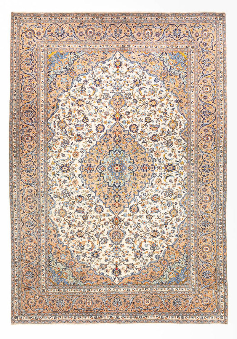 Perser Rug - Keshan - 405 x 302 cm - dark beige