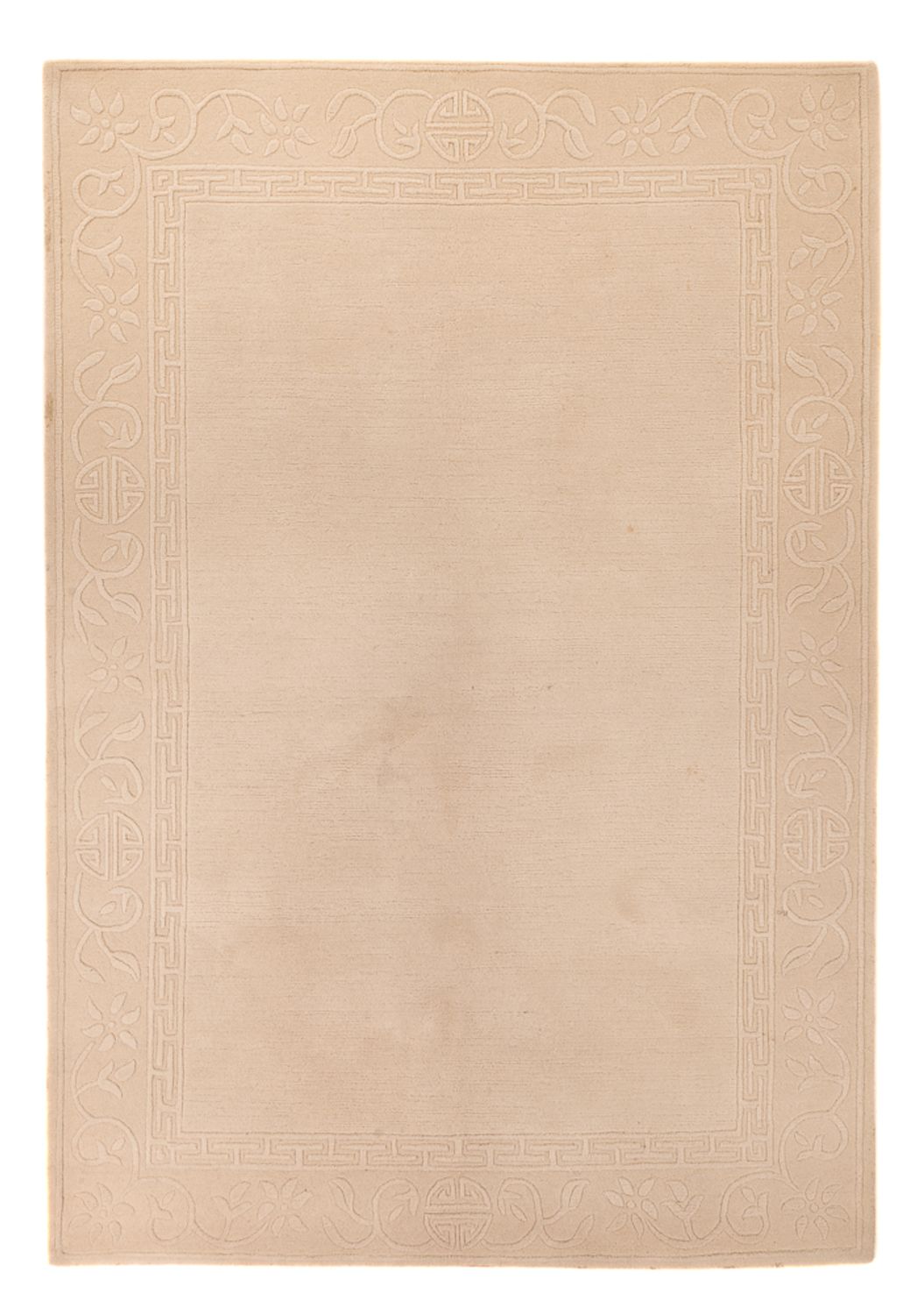 Wool Rug - 201 x 144 cm - beige