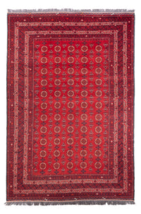 Afghan Rug - Bukhara - 278 x 191 cm - red