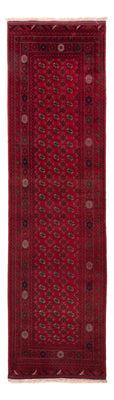 Runner Afghan Rug - Bukhara - 296 x 78 cm - red