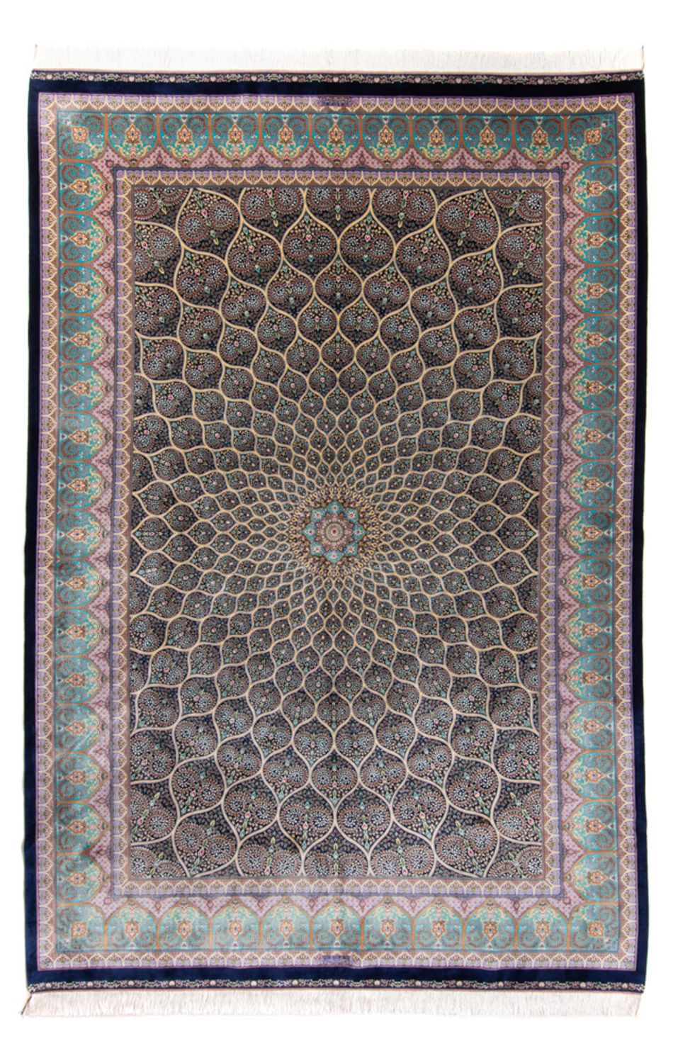 Perser Rug - Ghom - 300 x 200 cm - dark blue