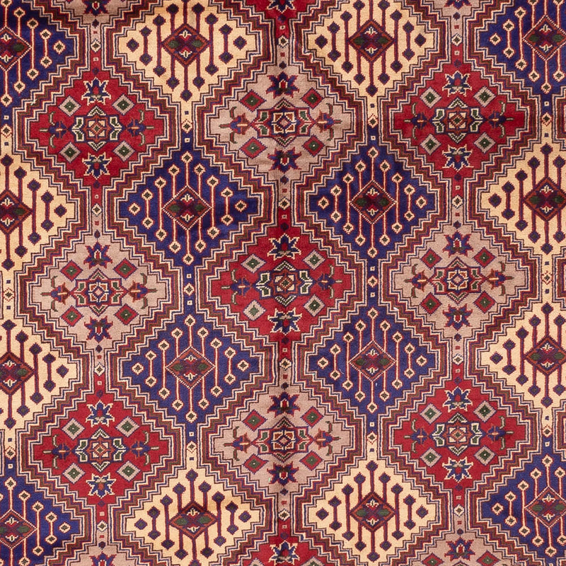 Runner Afghan Rug - 403 x 296 cm - dark beige