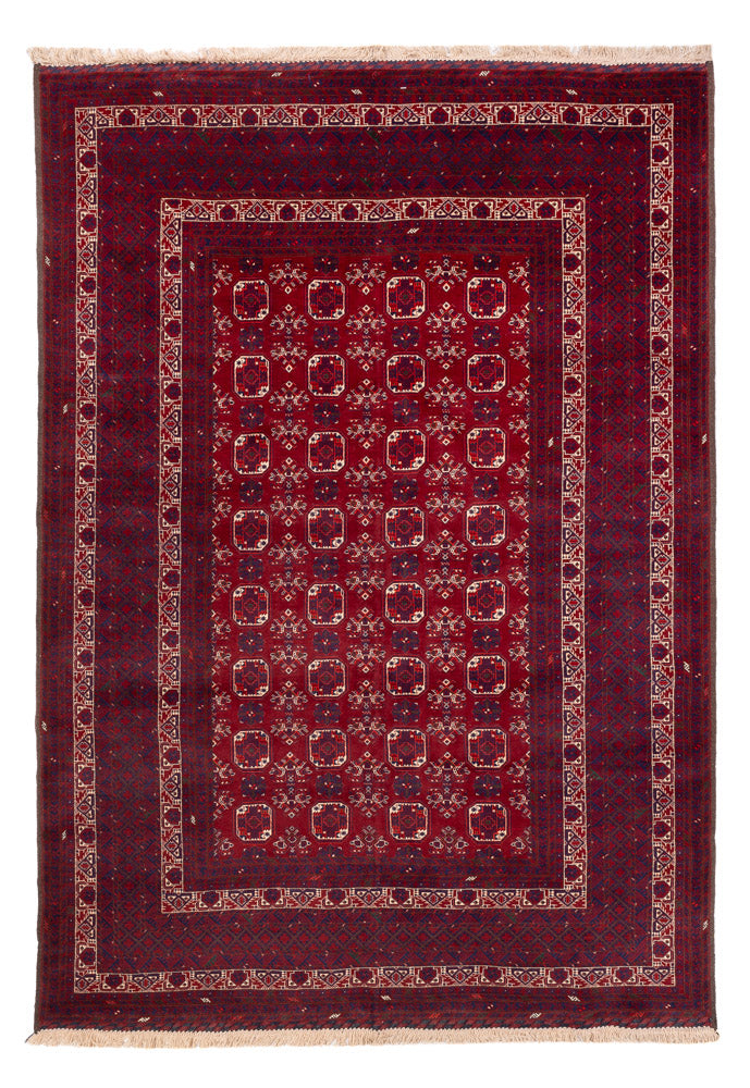 Afghan Rug - Bukhara - 288 x 197 cm - red