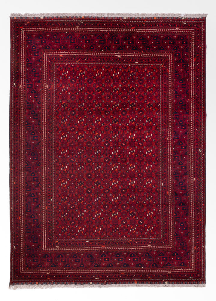 Afghan Rug - Bukhara - 289 x 208 cm - red
