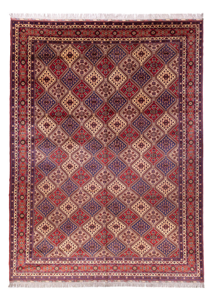 Afghan Rug - 410 x 300 cm - dark beige