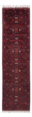 Runner Afghan Rug - 300 x 79 cm - red