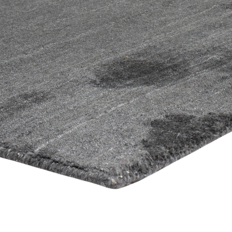 Runner Gabbeh Rug - Loribaft Softy - 300 x 94 cm - anthracite