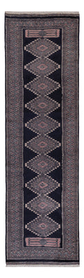 Runner Pakistani Rug - 270 x 77 cm - dark blue