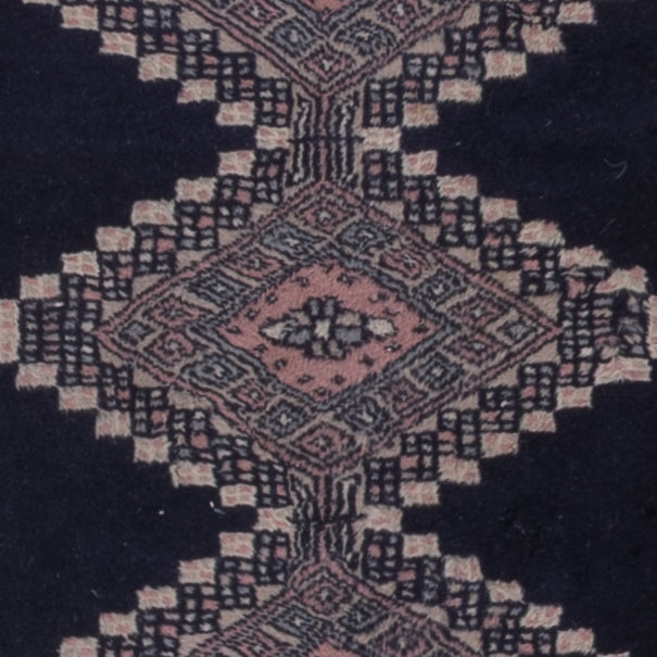 Runner Pakistani Rug - 270 x 77 cm - dark blue