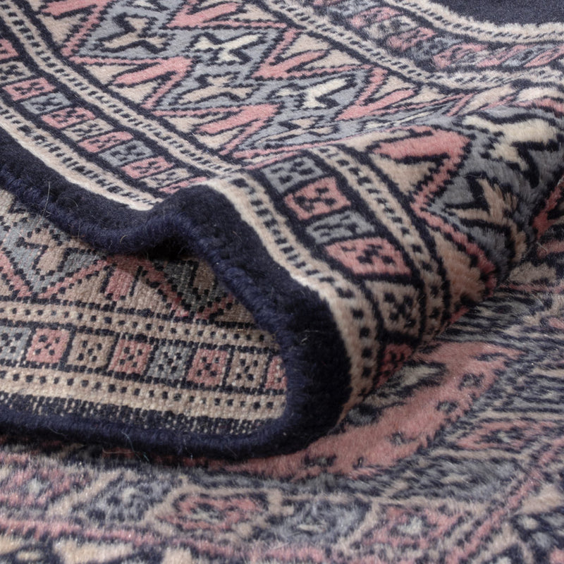 Runner Pakistani Rug - 270 x 77 cm - dark blue