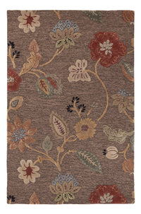 Wool Rug - 185 x 120 cm - silver