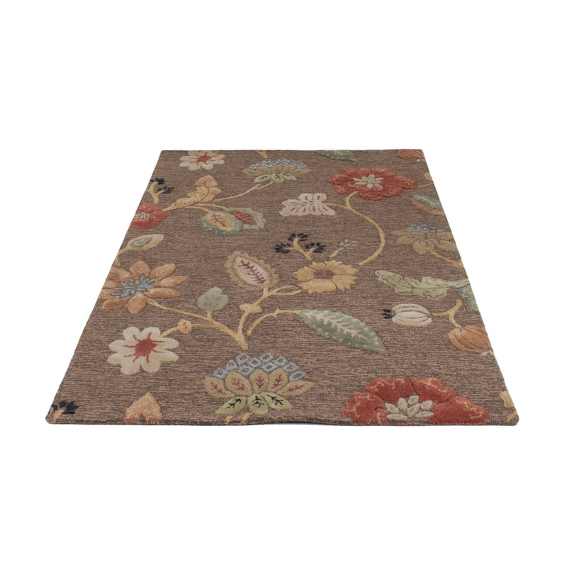 Wool Rug - 185 x 120 cm - silver