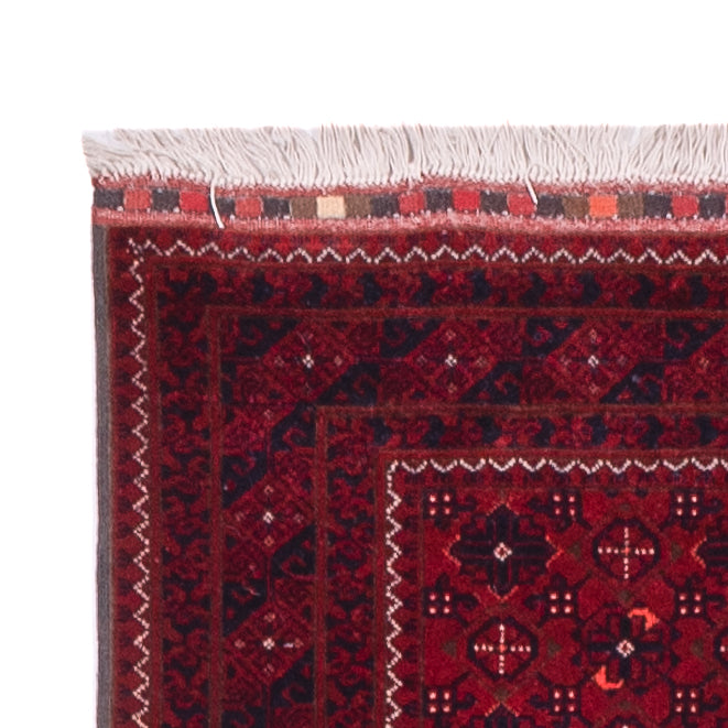 Runner Afghan Rug - 384 x 84 cm - red