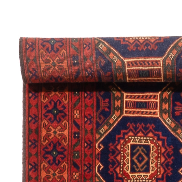 Afghan Teppich 409x86cm - Orientteppich
