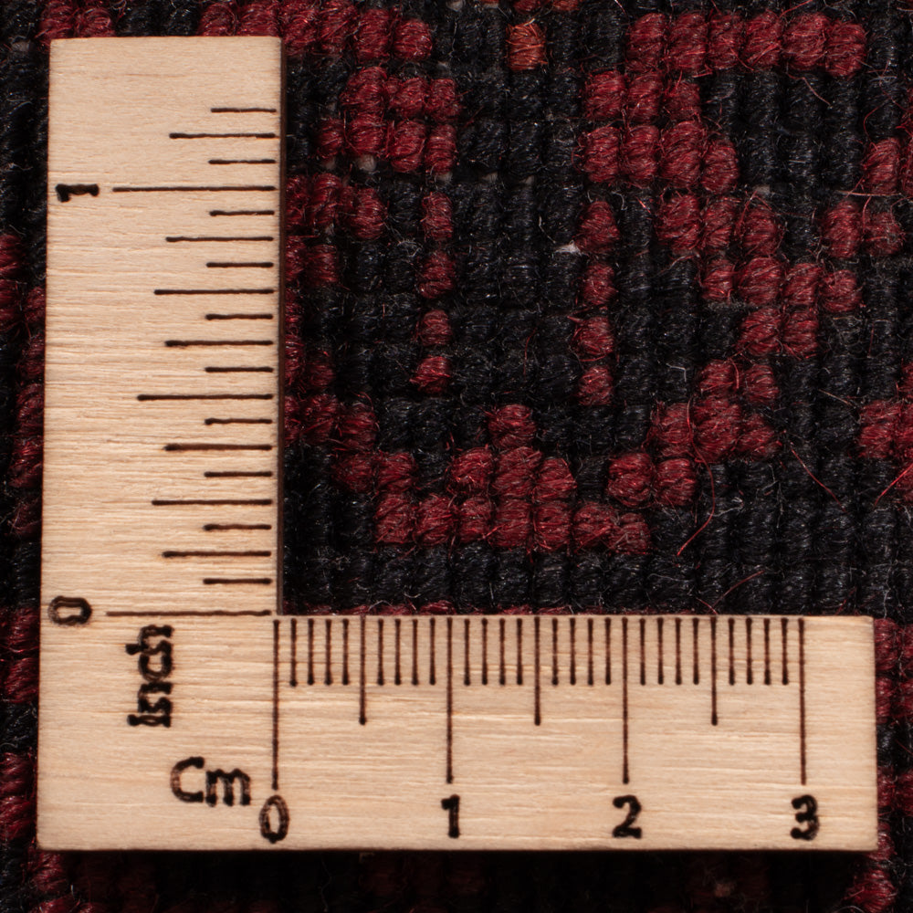 Runner Afghan Rug - 283 x 82 cm - red