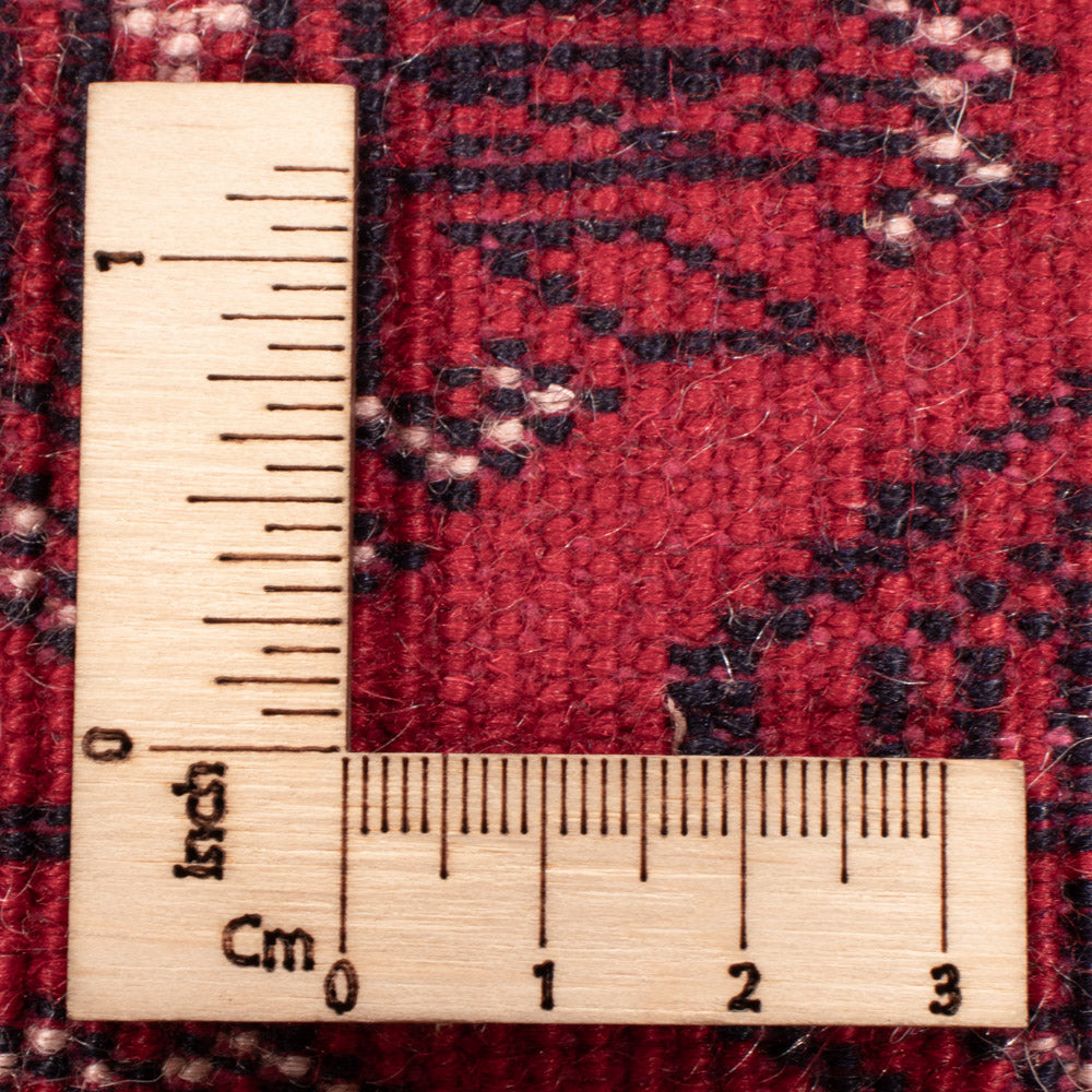 Runner Turkaman Rug - 396 x 87 cm - red