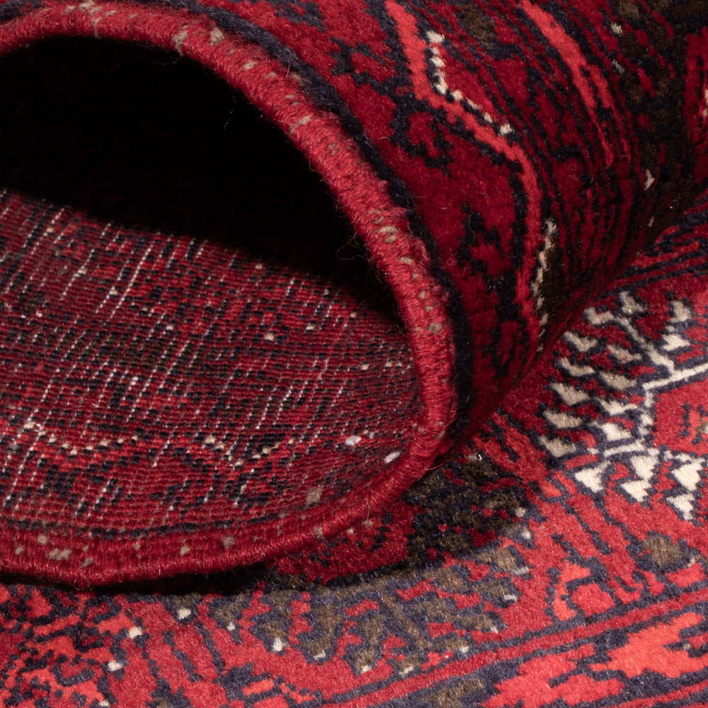 Afghan Rug - 119 x 77 cm - dark red