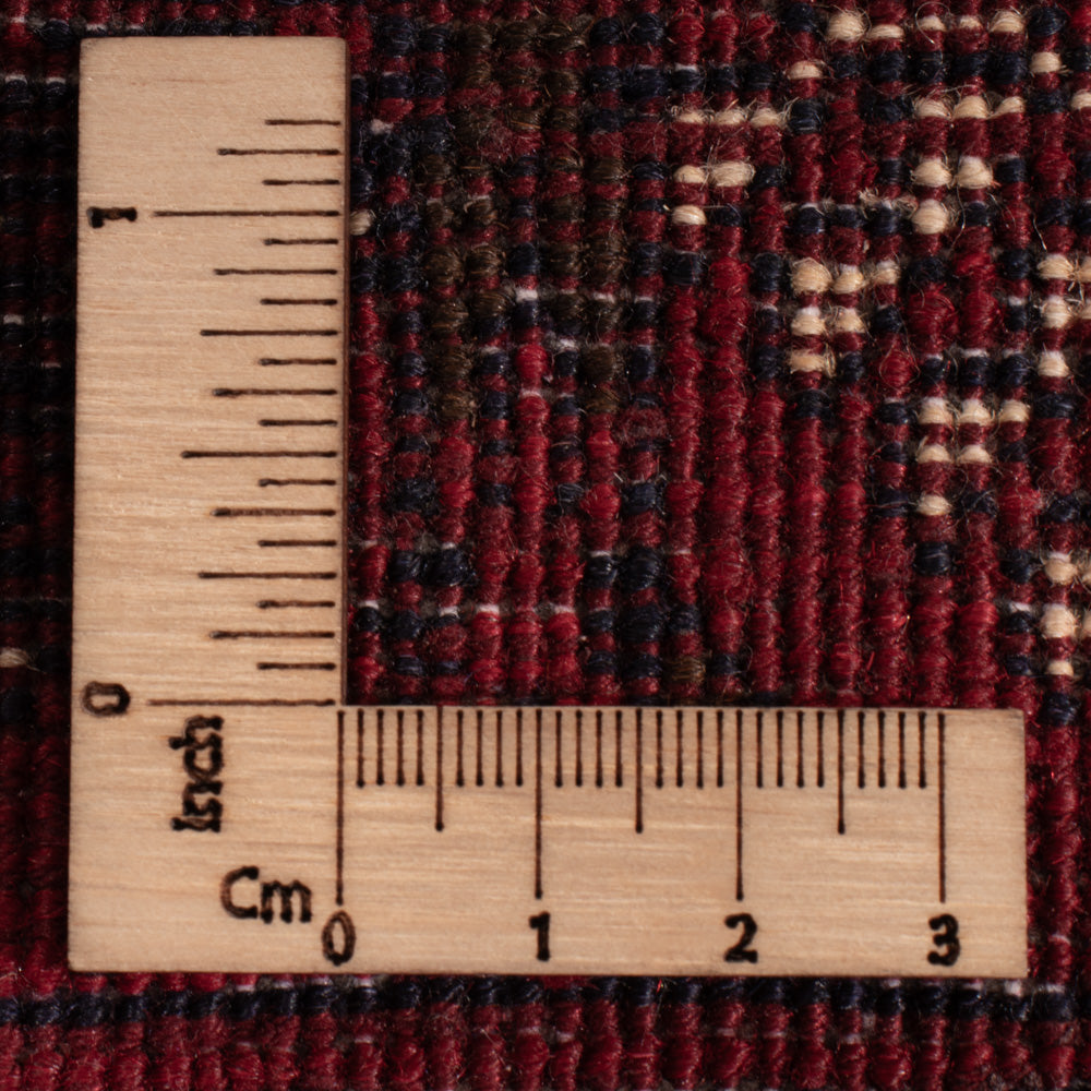 Afghan Rug - 119 x 77 cm - dark red