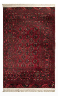 Afghan Rug - 118 x 57 cm - dark red
