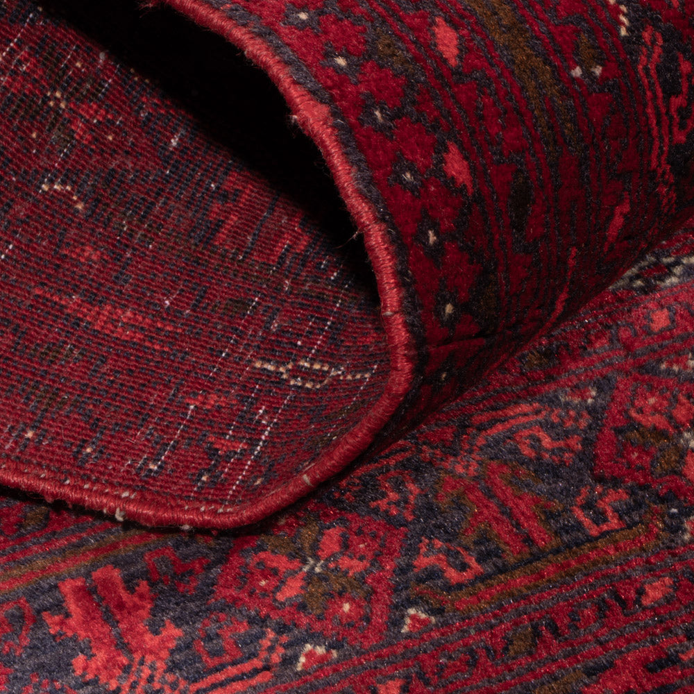 Afghan Rug - 118 x 57 cm - dark red