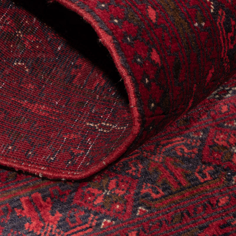 Afghan Rug - 118 x 57 cm - dark red