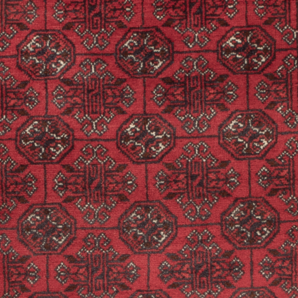 Afghan Rug - Bukhara - 122 x 70 cm - dark red