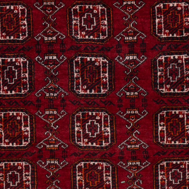 Afghan Rug - Bukhara - 140 x 102 cm - dark red