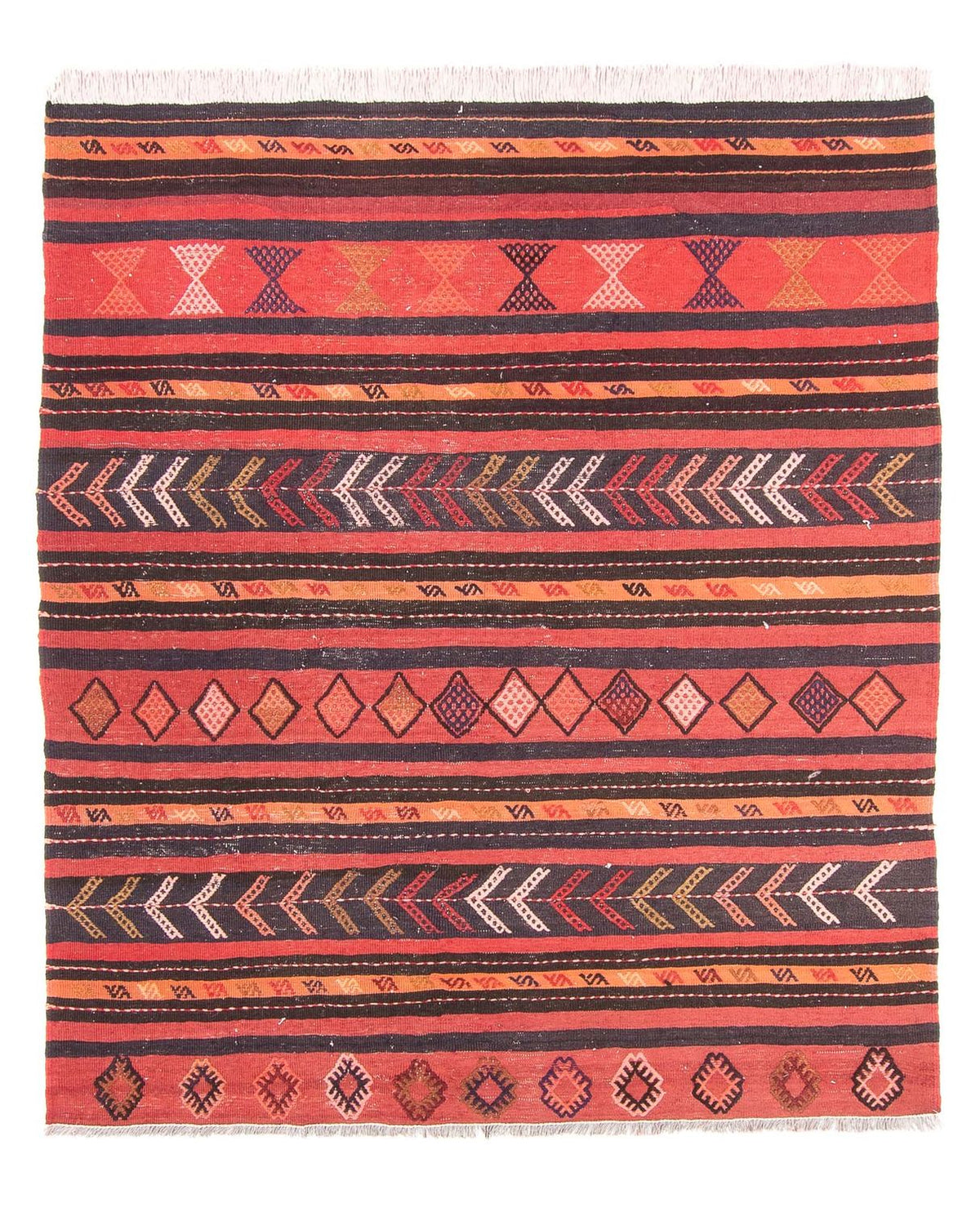 Kelim Rug - Old - 190 x 160 cm - multicolored