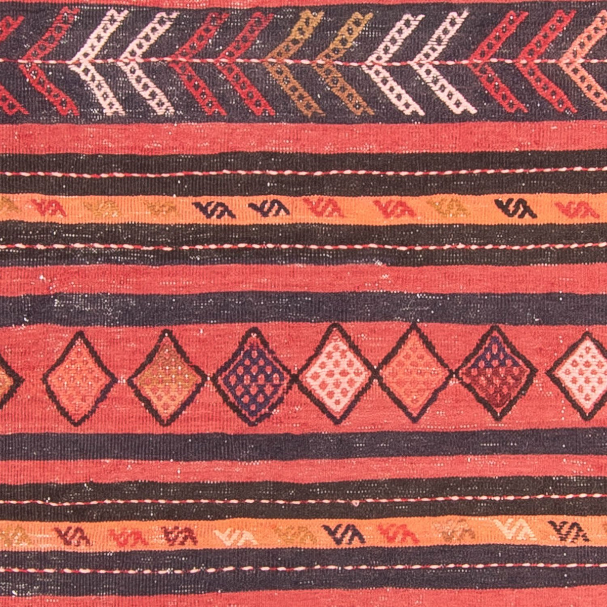 Kelim Rug - Old - 190 x 160 cm - multicolored