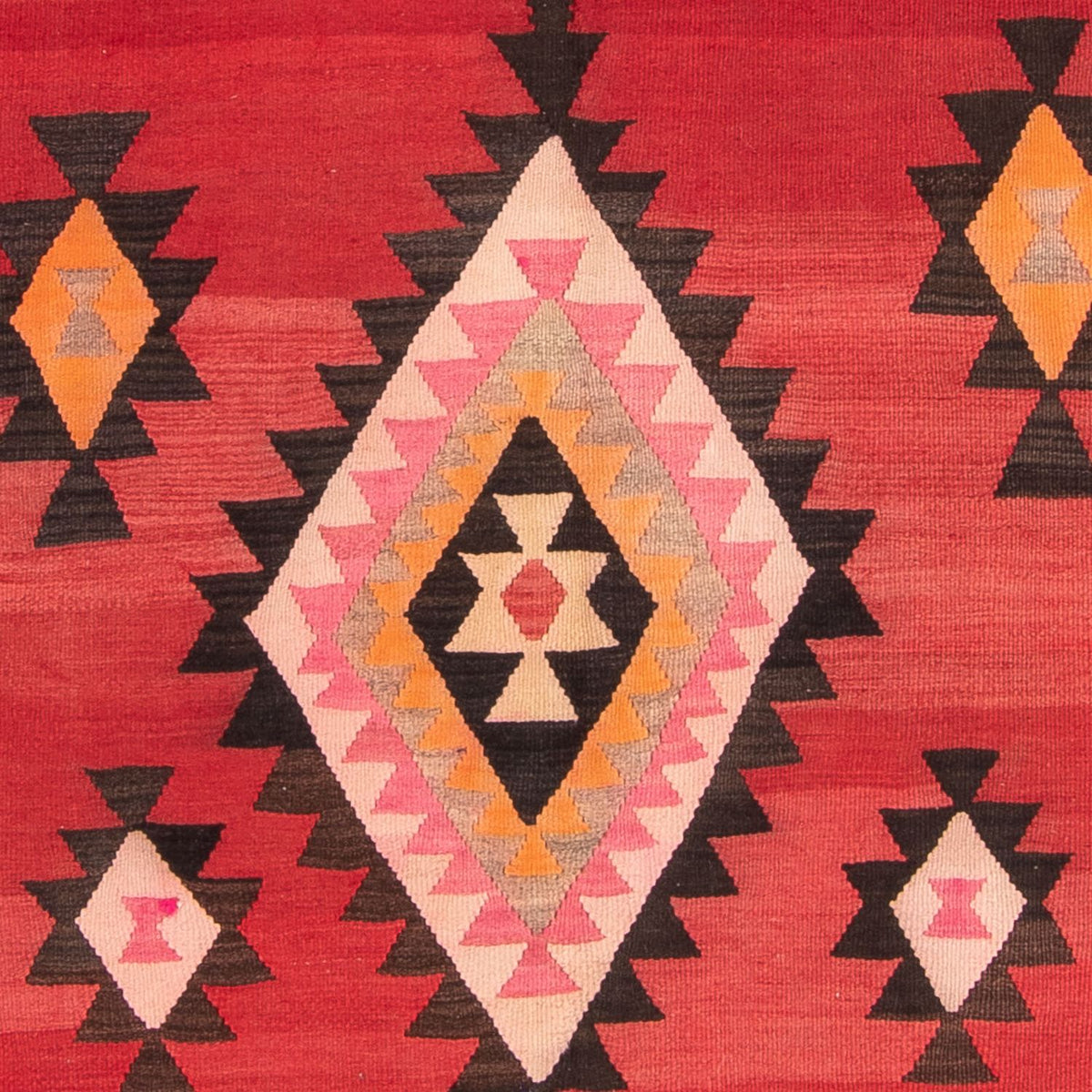 Runner Kelim Rug - Old - 387 x 160 cm - multicolored