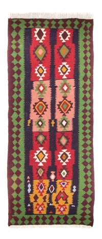 Runner Kelim Rug - Old - 275 x 110 cm - multicolored