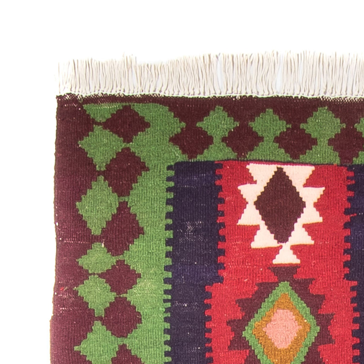 Runner Kelim Rug - Old - 275 x 110 cm - multicolored