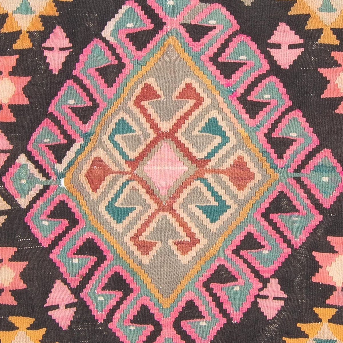 Runner Kelim Rug - Old - 347 x 150 cm - multicolored