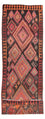 Runner Kelim Rug - Old - 460 x 143 cm - multicolored