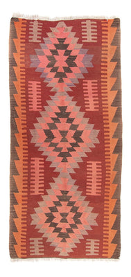Runner Kelim Rug - Old - 270 x 110 cm - multicolored