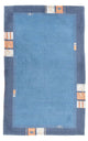 Nepal Teppich - 160 x 90 cm - blau
