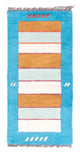 Nepal Teppich - 140 x 70 cm - türkis