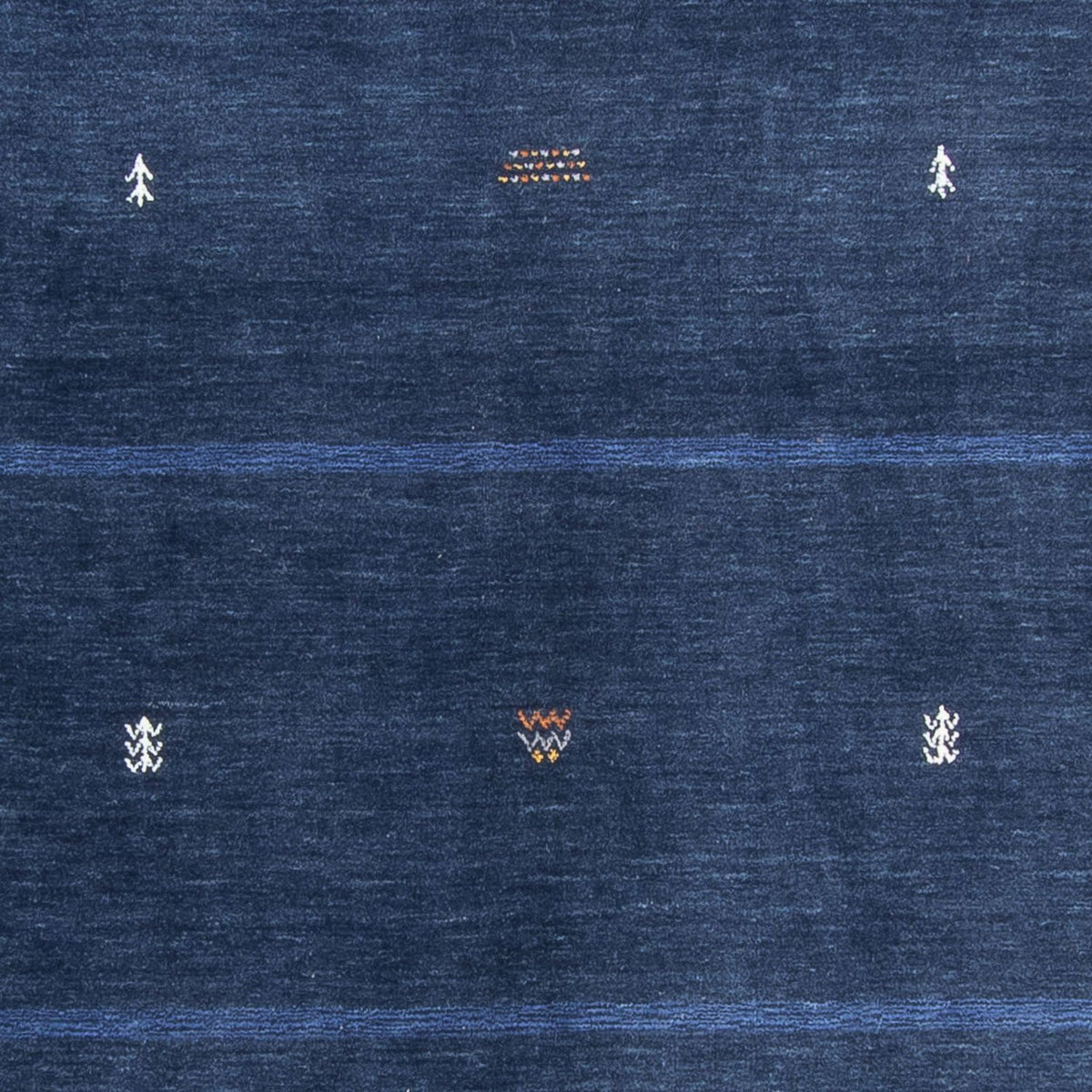 Gabbeh Rug - Loribaft Softy - 240 x 174 cm - dark blue