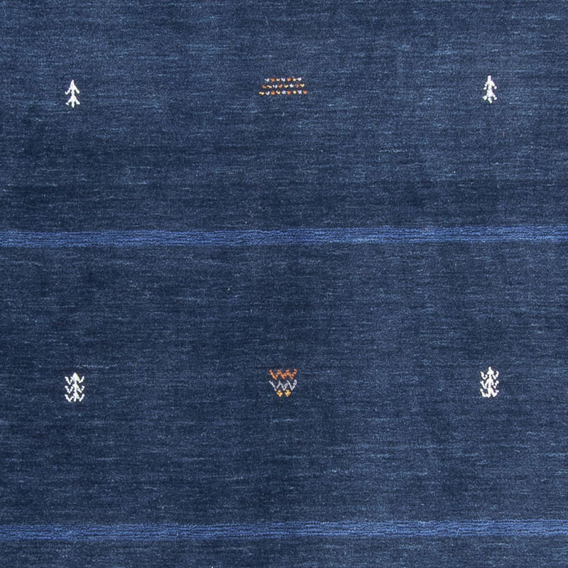 Gabbeh Rug - Loribaft Softy - 240 x 174 cm - dark blue