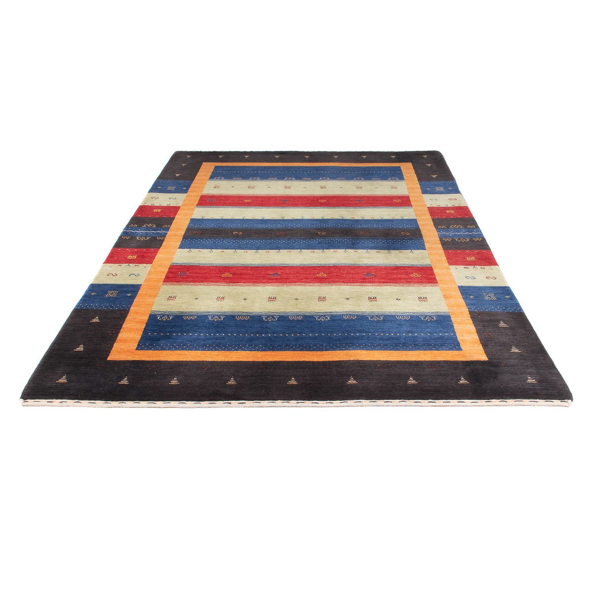 Gabbeh Rug - Loribaft Softy - 242 x 170 cm - multicolored