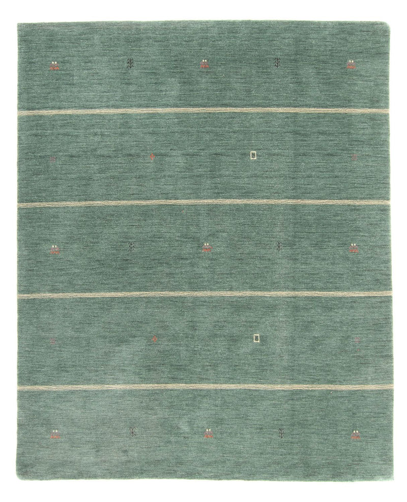 Gabbeh Rug - Loribaft Softy - 250 x 200 cm - green