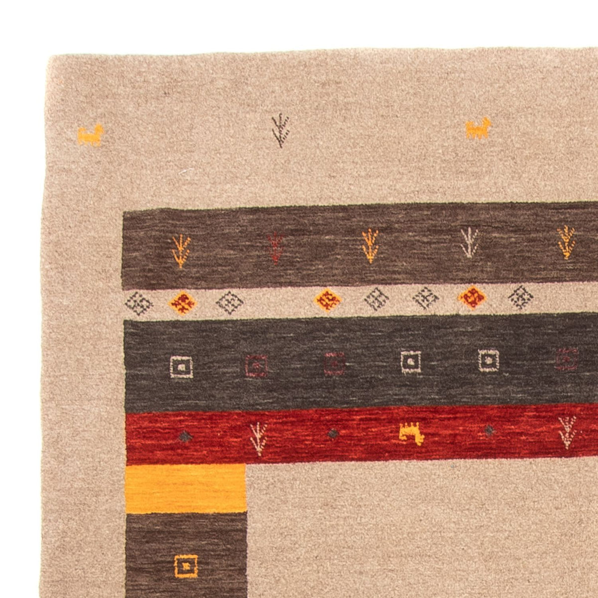 Gabbeh Rug - Loribaft Softy - 234 x 172 cm - multicolored