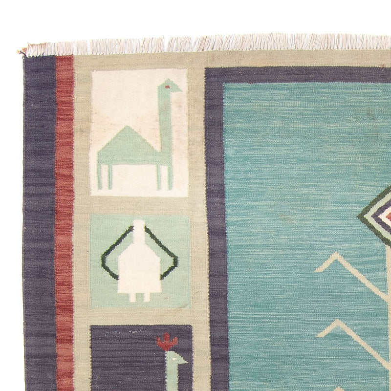 Kelim Rug - Trendy - 240 x 200 cm - light blue